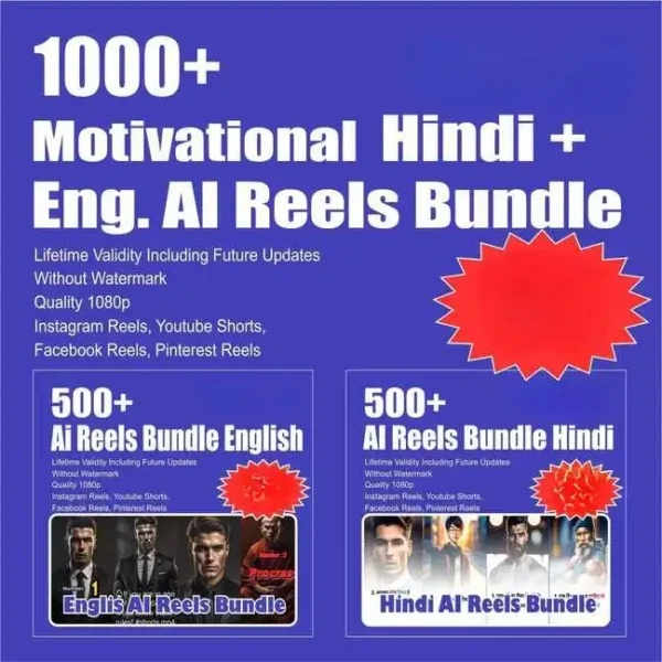 1000+ Viral Ai Motivational Reels Bundle