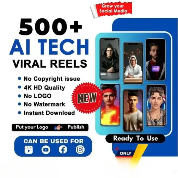500+ Viral Ai Tech Reels Bundle